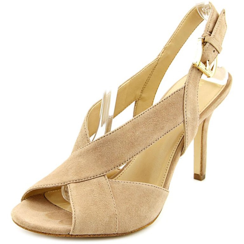 Michael Kors « Becky » Suede Slingback Sandals Brown 9